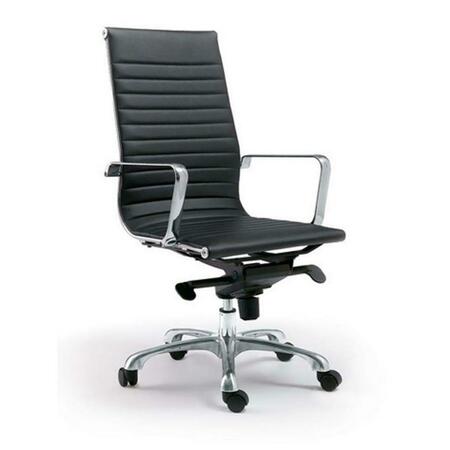 MOES HOME COLLECTION Omega Office Chair- High Back- Black ZM-1001-02